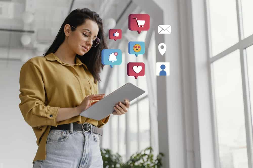 concepto de marketing en redes sociales marketing con aplicaciones